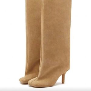 Chic Tan Over the Knee Women's Boots